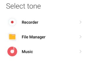 अब File Manager या Music में से किसी एक विकल्प को चुन लें।