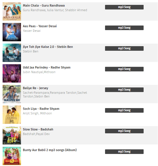 Songs Category