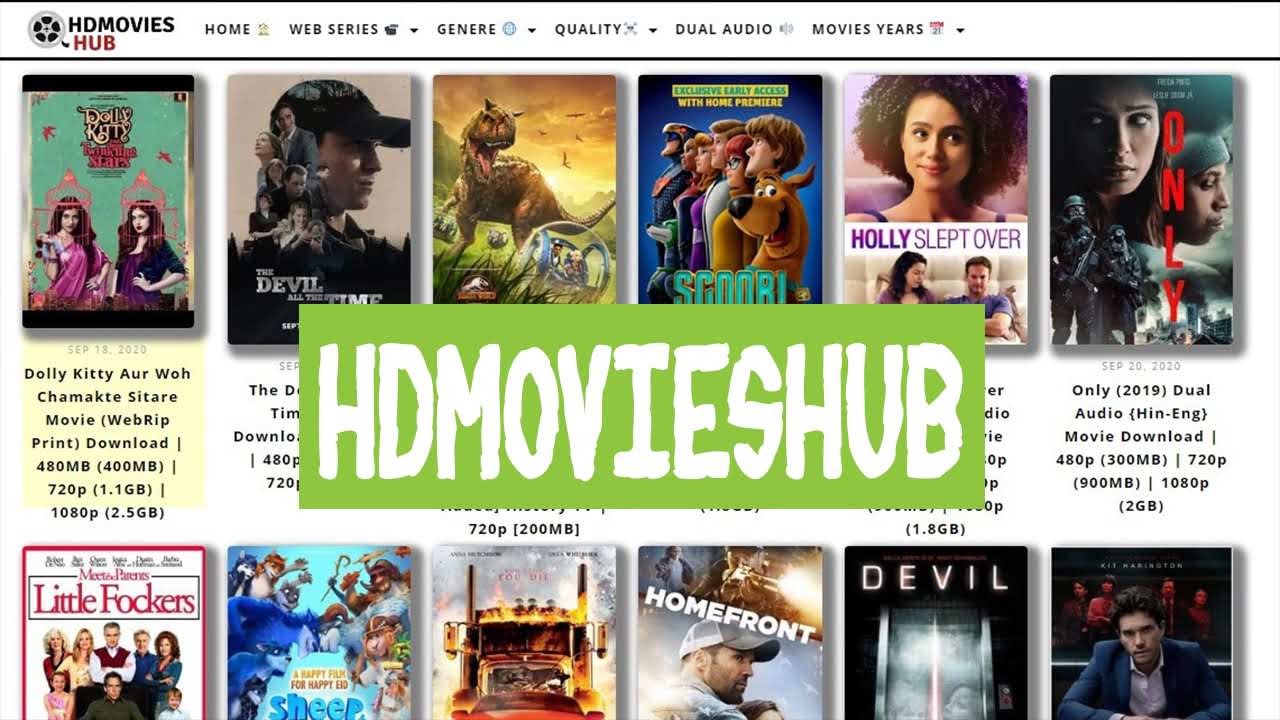 HDMoviesHub – 300MB Movies, 480p, 720p Movies Download